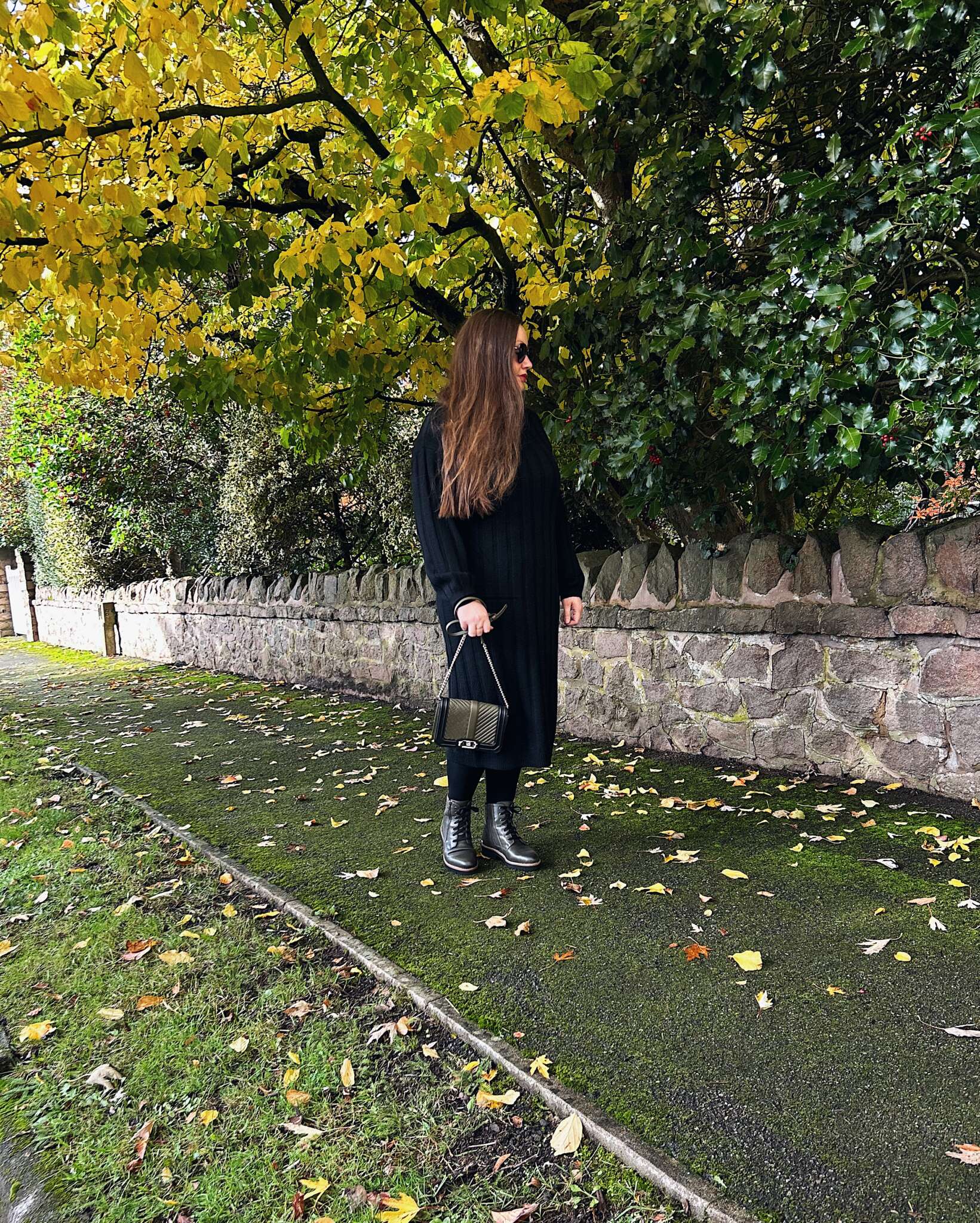 Olive Green Boots and Bag Outfit