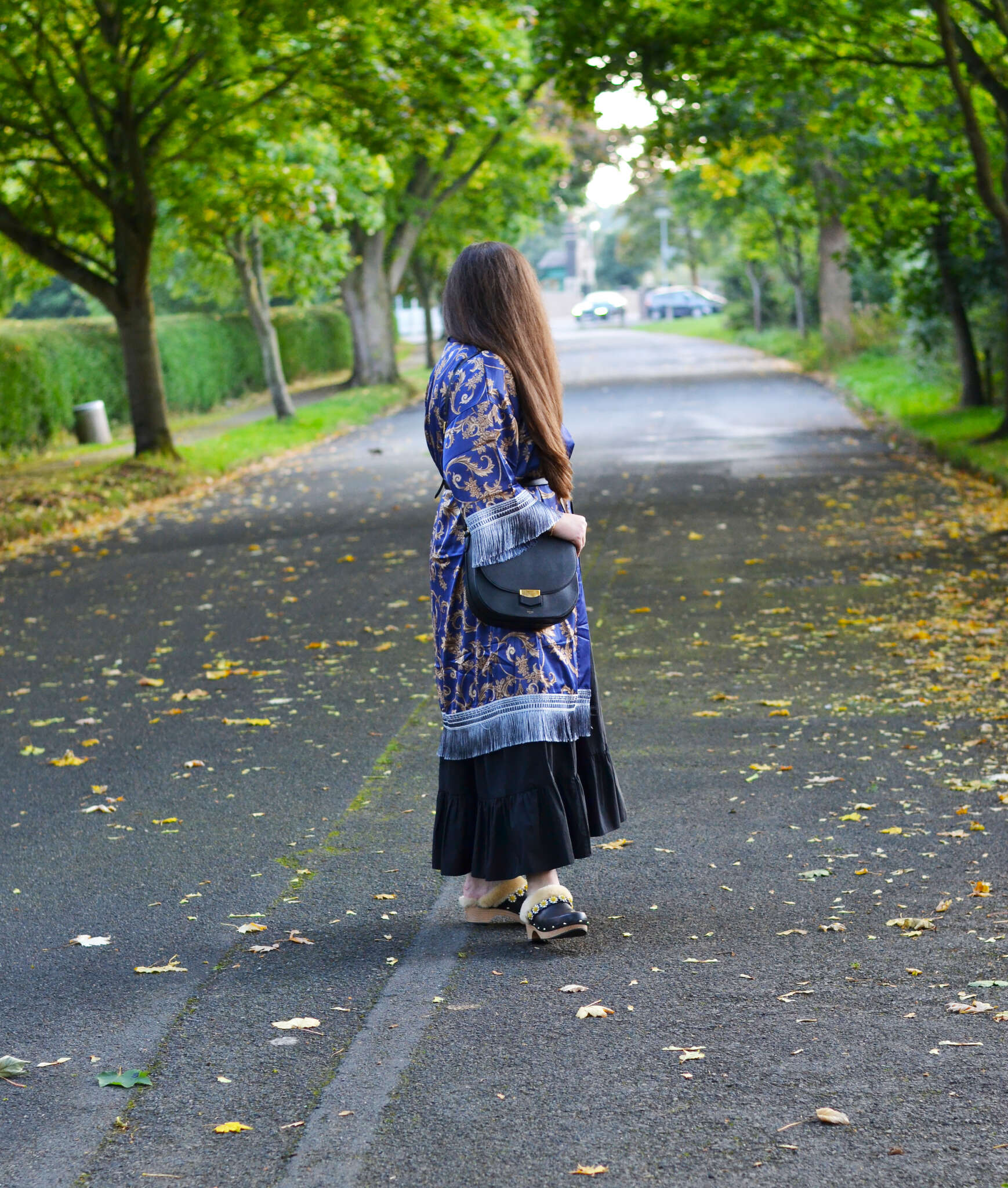 Autumn Layering Robe and Dress Outfit